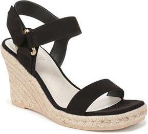 Franco Sarto Nissi Espadrille Wedge Sandal in Black at Nordstrom Rack, Size 5.5