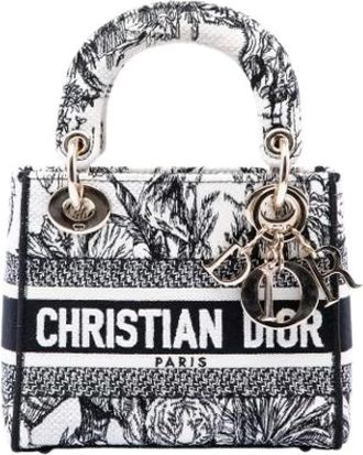 Dior Pre-owned Lady D-Lite Mini Bag - Dames - Vintage Mini Tas - Wit - ONE Size - Vintage