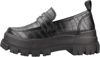 Buffalo Vegan Loafers in Asfaltstijl - Dames - Loafers - Zwart - 39 EU - Schoenen