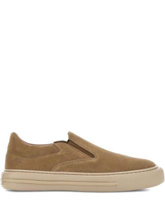 Hogan Sneakers slip-on in pelle scamosciata - Marrone