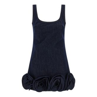 Self Portrait Dames, Jurken, Blauw, Maat: M Denim