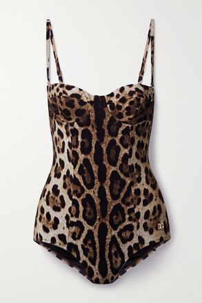 Dolce & Gabbana Costume Da Bagno Cut-out Con Ferretto E Stampa Leopardata - Stampa animalier