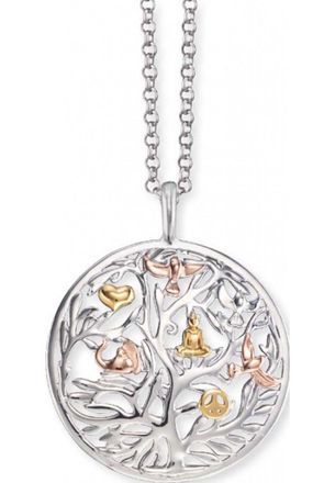 Engelsrufer Womens ERN-TREE-TRICO Ladies Tree of Life Necklace Silver Sterling - One Size