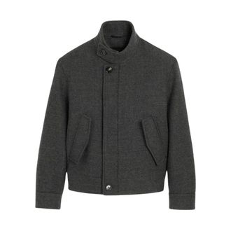 Ami Giacca Harrington Imbottita in Lana - - Jackets - Uomo - Grigio - M