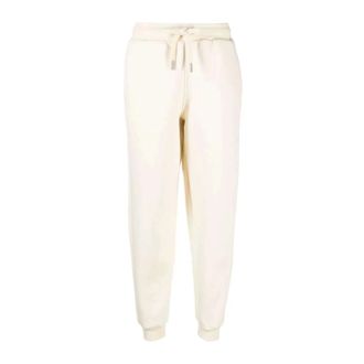 Ami Broeken, Dames, Beige, L, Katoen, Ivoire Wit Katoenen Track Pants