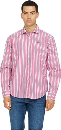 La Martina Camicia a righe a maniche lunghe - - Shirts - Uomo - Rosa - L