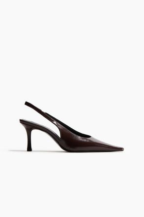 H&M Heeled slingbacks in Dark Brown at Nordstrom, Size 10