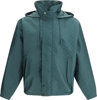 Gucci Mens Jacket Reversible Ripstop Petroleum Inner: Polyester