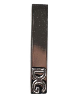 Dolce & Gabbana Logo-Engraved Brass Tie Clip - Silver
