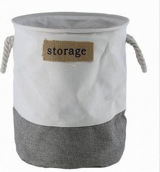 Trade Shop Trade Shop - Porta Biancheria Tessuto Con Manici Sacca Riporre Vestiti Sporchi 35x45 Cm 10626