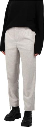 Drykorn Dispatch Broek - Dames - Slim Fit Broeken - Grijs - W31 L34 - Katoen - Broeken