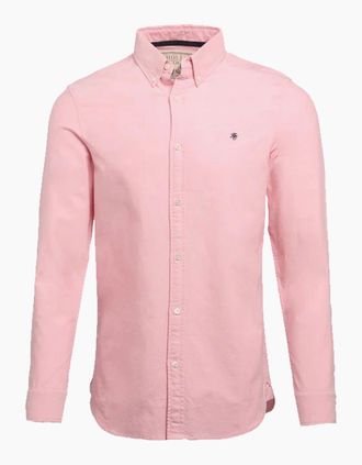 Holland Cooper Mens HOLLAND COOPER CLASSIC OXFORD SHIRT SOFT PINK - Size: 40