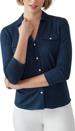 J.McLaughlin J. McLaughlin Brynn Linen-Blend Top