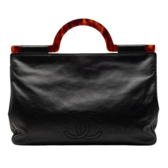 Chanel Pre-owned Handbags, female, Black, Size: ONE SIZE Pre-owned Vintage Tote Bag