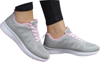 Generic Running Shoes Womens Wide Feet Shoes Laces Sneakers Non-Slip Sports Shoes Leisure Trainers Road Running Shoes Walking Shoes Gym Low Shoes Fabric Shoes