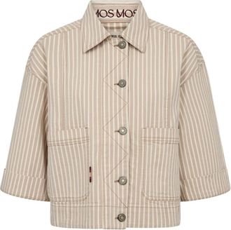 Mos Mosh MMAline Check Jacket - Dames - Zomerjassen - Beige - S - Polyester - Jassen