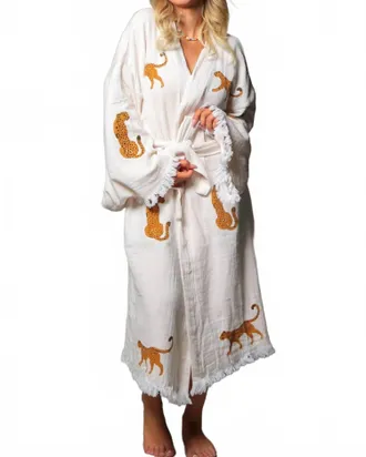 MOA Master Of Arts Loulou Tiger Kimono In Brown Tigers