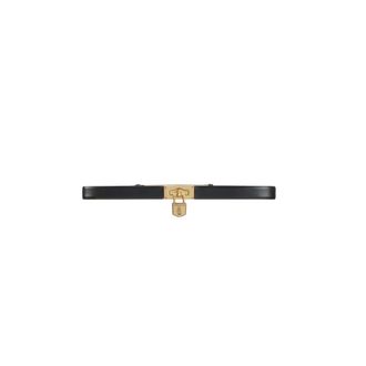 Elisabetta Franchi Cintura in pelle con lucchetto gioiello - - Accessories - Donna - Nero - L
