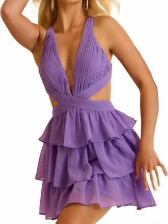 Jovani Macy Short Homecoming Dress In Lilac