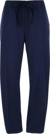 Semicouture Buddy Pants - Dames - Straight fit broeken - Blauw - S - Katoen - Broeken