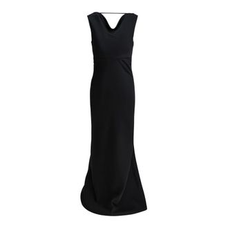 Semper Long Flared Dress - - Dresses - Donna - Nero - XS