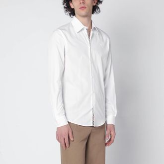 Burberry White cotton poplin shirt