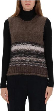 Our Legacy Knit Gilet Pleaser - Dames - Ronde hals truien - Veelkleurig - M - Wol - Truien & Vesten