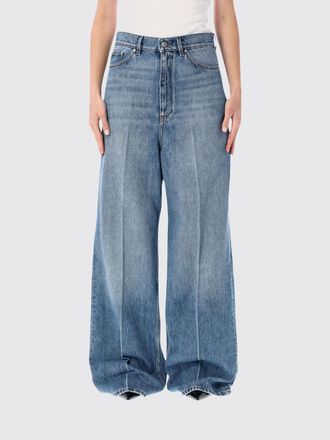 Stella McCartney Jeans a gamba larga a vita alta in denim stretch