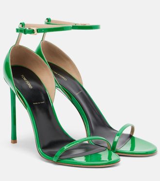 Tom Ford Vertigo patent leather sandals