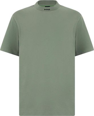HUGO BOSS Tee Collar Zone - Tops - Hombre - Verde - XS