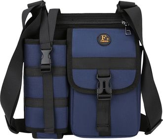 Generic Mens Shoulder Bag | Adjustable Strap with Bottle Holder | Mens Sling Bag Hiking Pouch | for Travel Outdoor Hiking Camping Hunting Cycling Riding Commu