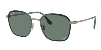 Ray-Ban RB3720 Polarized 9264O9 Mens Sunglasses Green Size 55