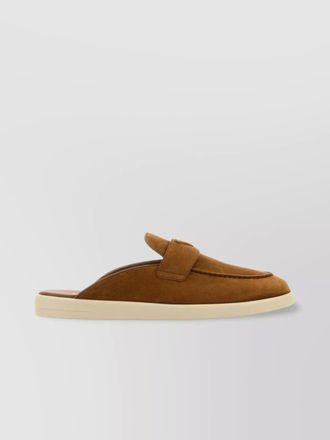 Prada flat sole suede loafers