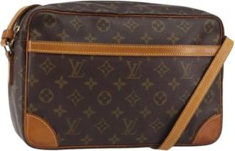 Louis Vuitton Pre-owned Cross Body Bags, female, Brown, Size: ONE SIZE Pre-owned Vintage Canvas Crossbody Bag