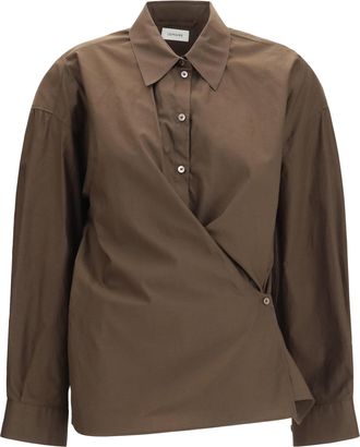 Christophe Lemaire Womens Shirt Cotton Blend Truffle