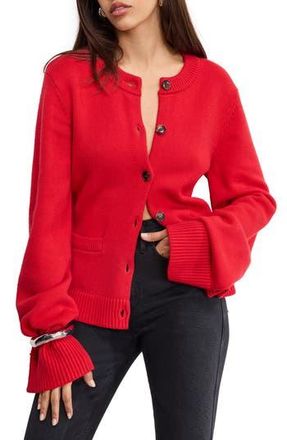 Good American Cardigan in Chili001 at Nordstrom Rack, Size X-Large