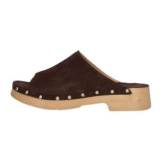 Shabbies Amsterdam Schoenen, Dames, Bruin, 41 EU, Leer, Carry Mila Muiltjes met Hak