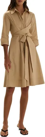 Favorite Daughter The Parker Shirtdress in Khaki at Nordstrom, Size X-Small