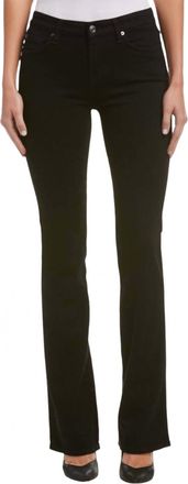 7 For All Mankind Womens Kimmie Bootcut Jeans In Black