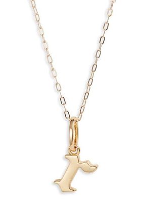 Miranda Frye Sophie Customized Initial Pendant Necklace in Gold - R at Nordstrom