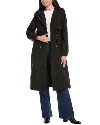 Elie Tahari Amelia Long Raincoat