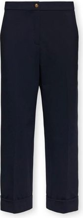 Elena Miro Broeken, Dames, Blauw, 4Xl, Polyester, Milano Stitch Chino Broek