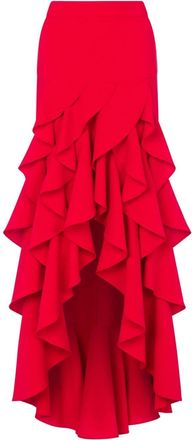 Moschino tiered asymmetric skirt - women - Polyester/Spandex/Elastane - 40