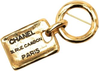 Chanel Pre-owned Jewellery, female, Yellow, Size: ONE SIZE Pre-owned Novelty Brooch