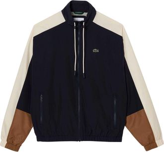 Lacoste Heren Blok Volledige Rits Jacket (Blauw)