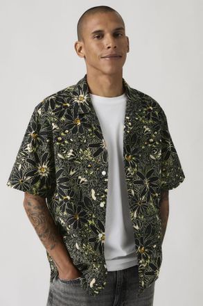 Levi's Camisa Sunset Camp Lightweight - Hombre - 2XL - Negro / Hatch Floral Jet Black