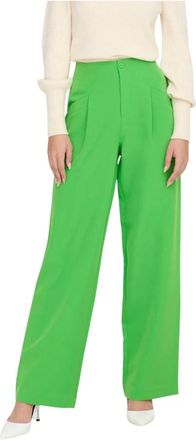 Only Only, Broeken, Dames, Groen, XS, Maia HW Pleat Wide Pant