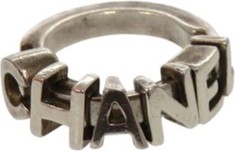 Chanel Silver Band Ring (Pre-Owned)