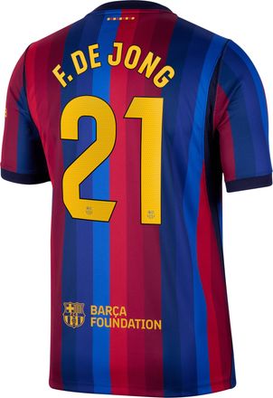 Nike Frenkie de Jong FC Barcelona 2026/27 Stadium Home Nike Mens Dri-FIT Soccer Jersey in Red | NN204353808-FCB