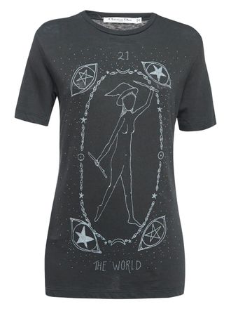 Dior T-shirt con stampa 2024 - Grigio